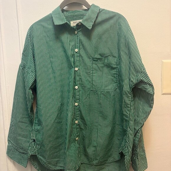 Jo Striped Shirt In Cotton Poplin - Picture 3 of 3